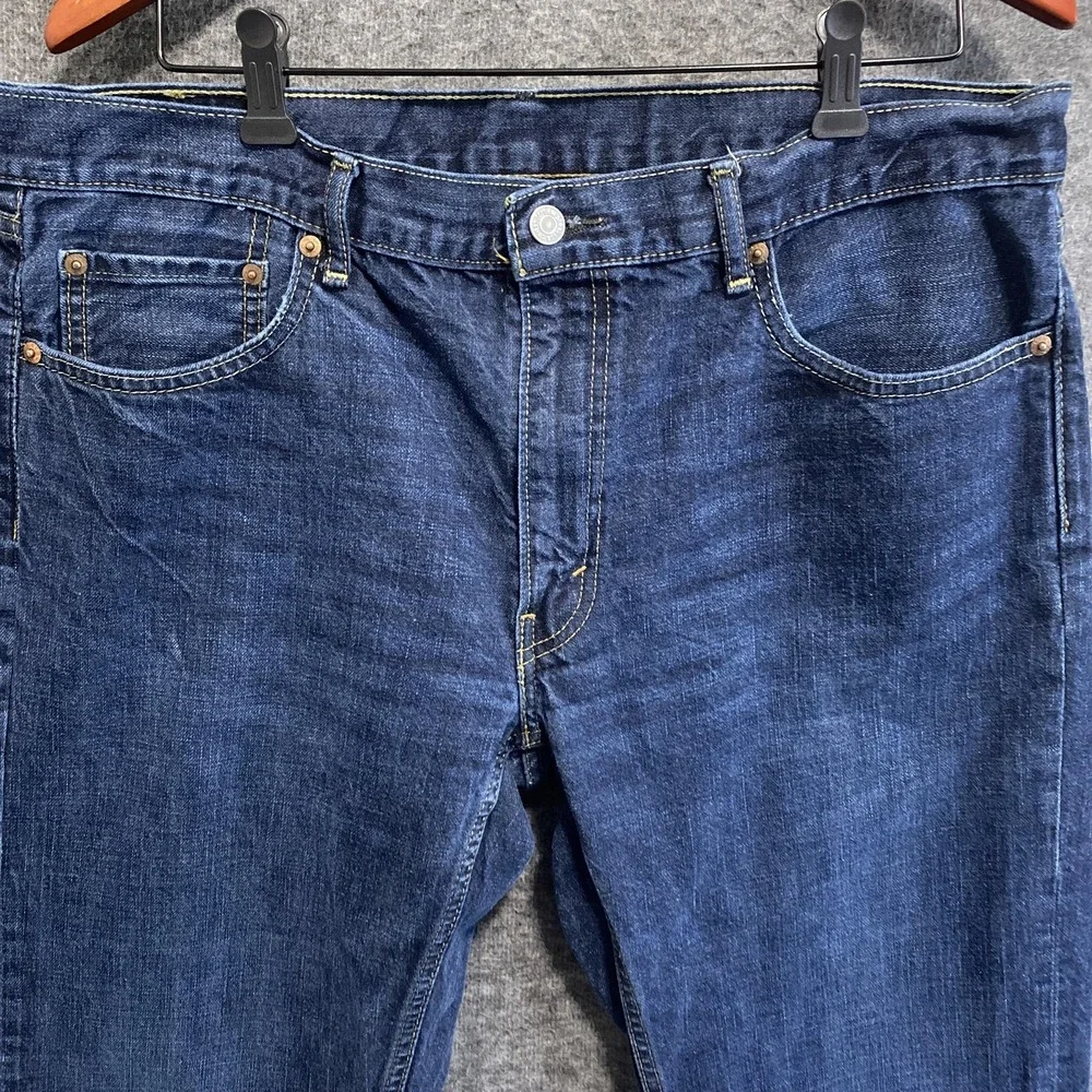 Levis 559 Jeans Mens 36x34 Blue Relaxed Straight Dark Wash‎ Denim 100% Cotton
